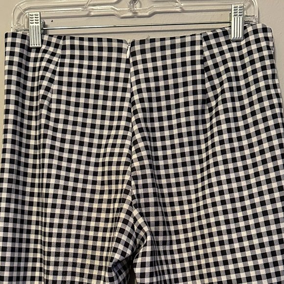 Princess Polly Women's Iggy Gingham Pants in White and Black Size 8 - Picture 12 of 16